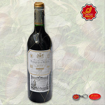 Vino Marqués de Riscal D.O. Rioja Vino: Marqués de Riscal  <br />
Denominación de Origen Rioja<br />
Presentación: Botella de 75 cl.